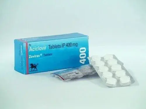 Acyclovir (Zovirax) medicine for cold sores treatment 