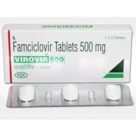 Famciclovir medicine for cold sores treatment
