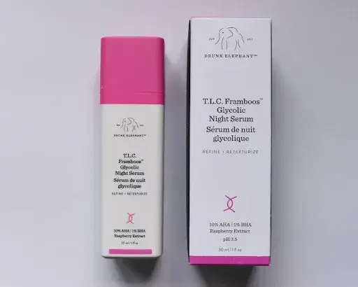 best serum for face-Drunk Elephant TLC Framboos Glycolic Serum