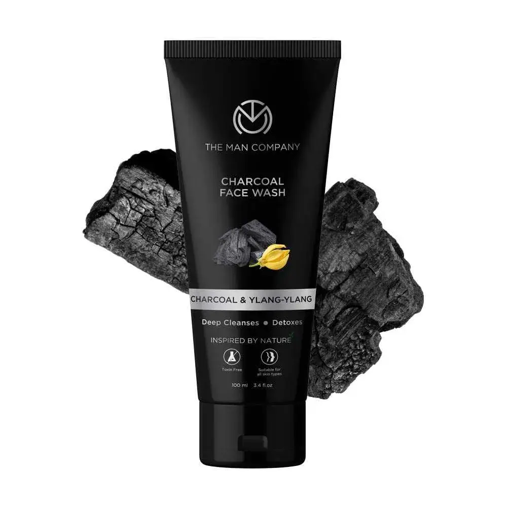 The Man Company Activated Charcoal Face Wash for Men best face wash for oily skin men