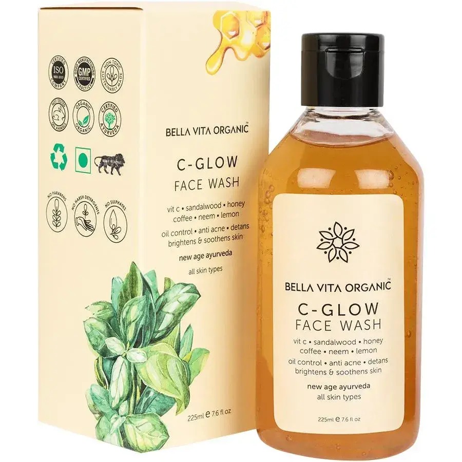 Bella Vita Organic Vitamin C-Glow Face wash for oily skin men