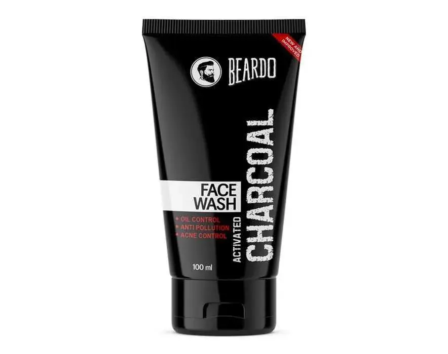 Beardo Activated Charcoal Anti-Pollution Face Wash for Deep Pore Cleaning best Face wash for oily skin men
