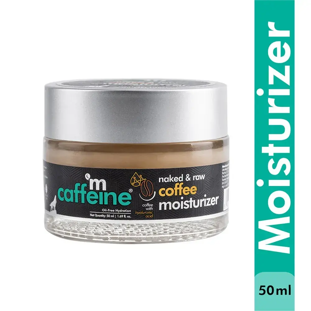 MCaffeine Oil-Free Coffee Face Moisturizer Gel with Hyaluronic Acid & Pro-Vit B5 for Deep Hydration - Best Moisturizer for Oily Skin