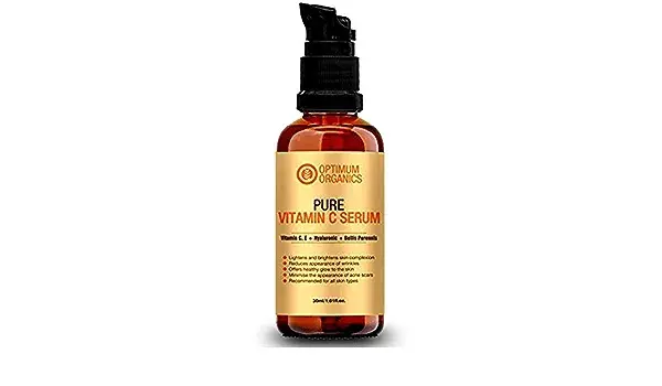 Optimum Organics Pure Vitamin C Serum - Face Serum for glowing skin