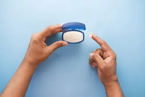Petroleum jelly, cracks on lips corner