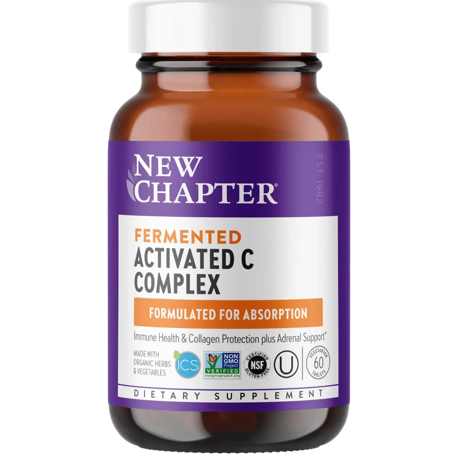 New Chapter Fermented Activated C Complex - best vitamin C tablet