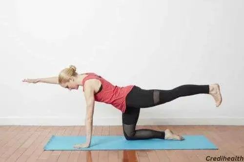 Sun bird pose (Dandayamana Bharmanasana)