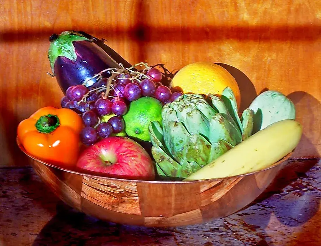 eating healthy food
