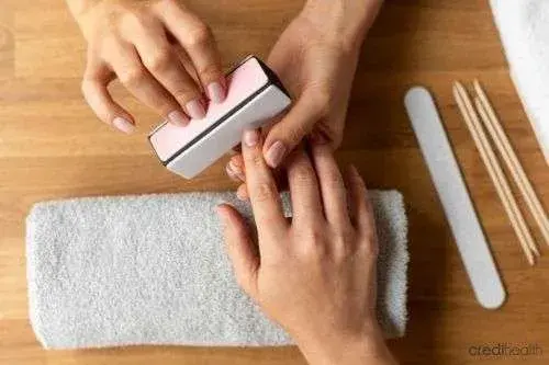 Scrub your nails- nail whitening tips, natural nail whitener