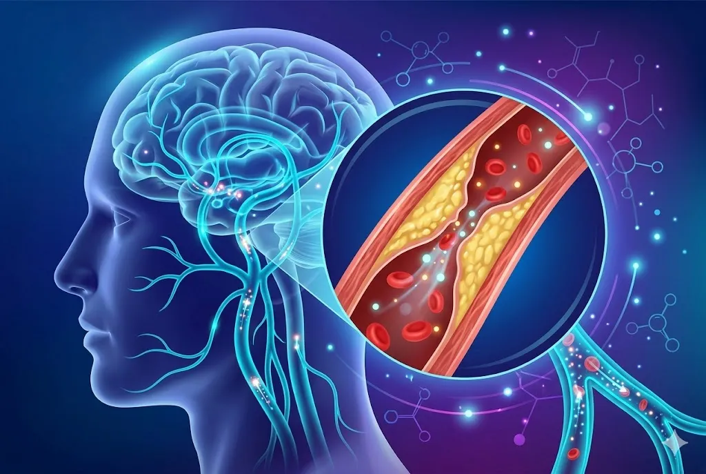 High Cholesterol brain artery blockage risk