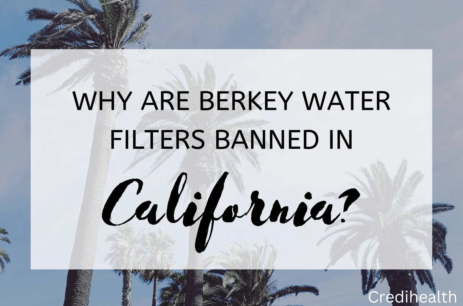 Why are Berkey Water Filters Banned in California? | Upda...